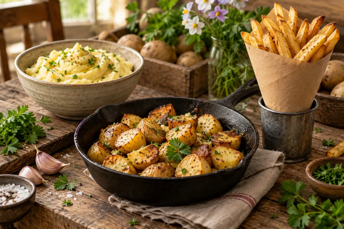 Pommes de terre sautées, purée et frites maison : trois façons de cuisiner la pomme de terre selon sa chair